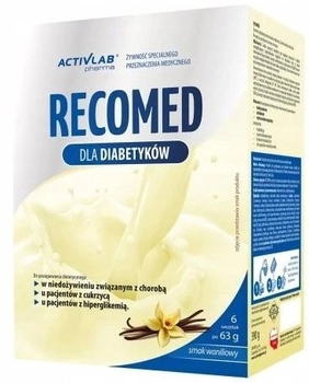 Koktajl odżywczy dla diabetyków Activlab Recomed Smak waniliowy 6 x 63 g (5903260903621)