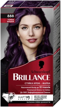 Крем-фарба для волосся Schwarzkopf Brillance Dunkle Kirsche 888 150 г (4015100441659)