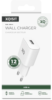 Ładowarka sieciowa Xqisit NP Travel Charger Single USB-A 2.4A White (4029948221595)