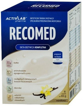 Энтеральное питание Activlab RecoMed cо вкусом ванили 6 x 65 г (5907368877426)