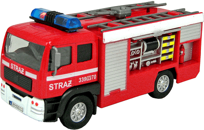 Wóz strażacki Hipo z efektami świetlnymi i dźwiękowymi 14 cm (5907700634809)
