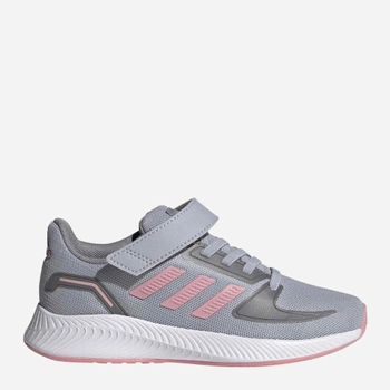 Buty sportowe dziecięce dla dziewczynki na rzepy Adidas Runfalcon 2.0 C FZ0111 28.5 Szare (4064036736674)