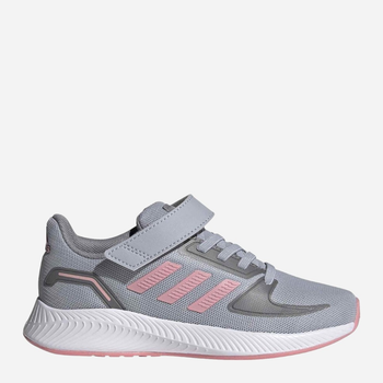 Buty sportowe młodzieżowe dla dziewczynki na rzepy Adidas Runfalcon 2.0 C FZ0111 35 Szare (4064036736575)