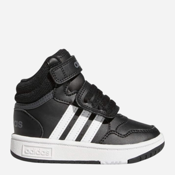 Дитячі високі кросівки для хлопчика Adidas Hoops Mid 3.0 Aс I GW0408 25 Чорні (4065418424561)