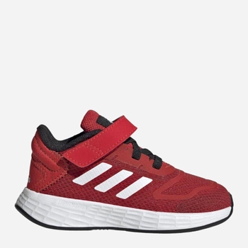 Buty sportowe dziecięce dla dziewczynki na rzepy Adidas Duramo 10 El I GW8756 22 Czerwone (4065418479943)