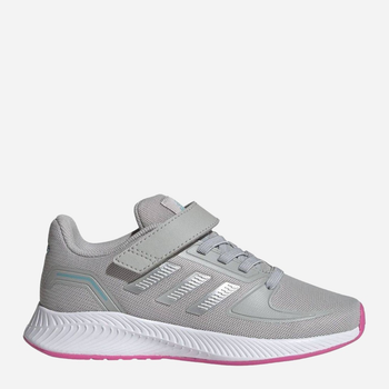 Buty sportowe młodzieżowe dla dziewczynki na rzepy Adidas Tensaur Run 2.0 C GZ7435 35 Szare (4064047978780)