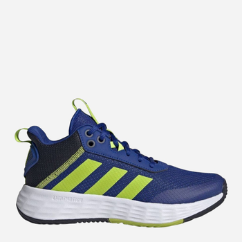 Buty sportowe chłopięce na rzepy Adidas Ownthegame 2.0 K H01557 30 Niebieskie (4064047237092)