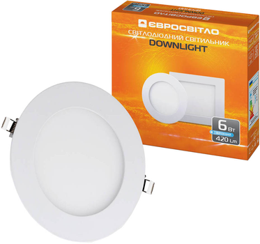 Світильник точковий Євросвітло LED-R-120-6 6W 4200К (39170)