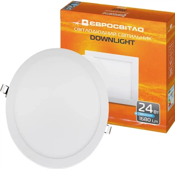 Світильник точковий Євросвітло LED-R-300-24 24W 4200К (39190)