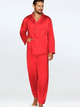 Piżama (koszula + spodnie) męska DKaren Lukas XXL Czerwona (5903251471320)