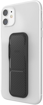Uchwyt do telefonu CLCKR Universal Stand & Grip Carbon Fibre V2 Black (4251993300615)