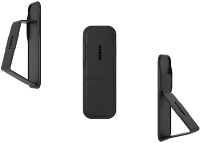 Тримач для телефону Nokia CLCKR Phone Stand & Grip Black (6438409033574)