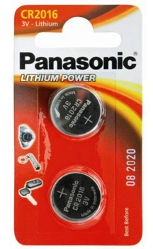 Батарейки CR2016 Panasonic Lithium (2шт/уп.) (CR-2016EL/2B)
