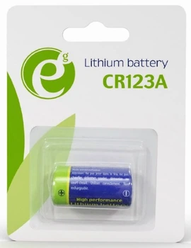 батарейка CR123 EnerGenie EG-BA-CR123-01 Lithium BL (1шт)