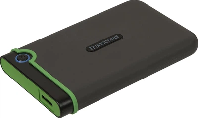 Зовнішній жорсткий диск USB 1TB 2.5" Transcend StoreJet 25M3 Iron Gray (Micro-B)