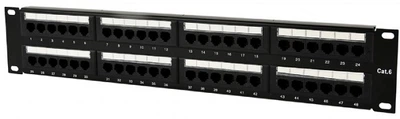 Патч-панель Cablexpert NPP-C648CM-001 Cat 6, 48 порти, UTP