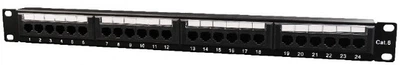 Патч-панель Cablexpert NPP-C624CM-001 Cat 6, 24 порти, UTP