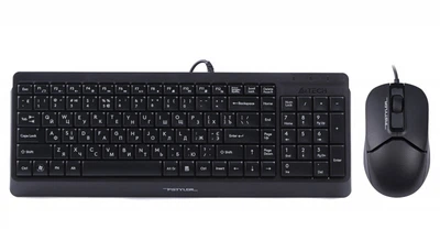 Клавіатура+миша A4Tech F1512 Black USB