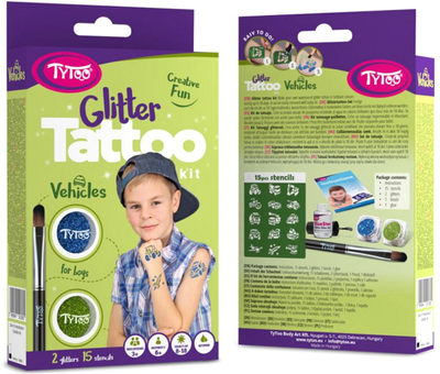 Набір блискучих татуювань TyToo Транспорт (5999094501805)