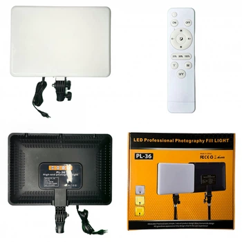 LED-видеосвет PL-36 36x25 см 448 LED 2700K-6500K пульт Адаптер Inside