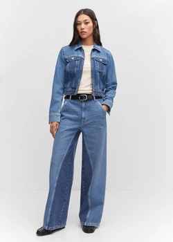 Куртка джинсовая MANGO 57063813-LAURA-LM Синий S UA00037