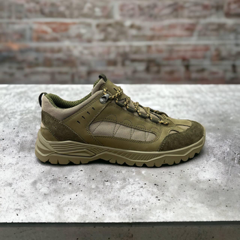 Тактические военные легкие кроссовки ботинки натуральная кожа усиленная пятка и носок 44р (Подкладка 3D сетка,стелька Air Уменьшает нагрузку на стопу)