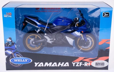 Metalowy model motocykla Welly Yamaha 1:10 (4891761628024)