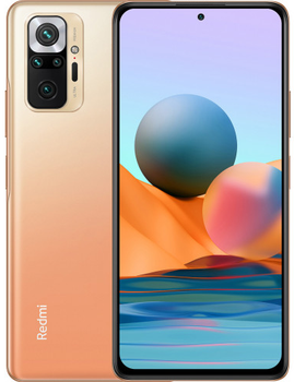 Смартфон 6.6" Xiaomi Redmi Note 10 Pro 6/128Gb 4G 2-SIM NFC 108/16Мп Android 12 Gradient Bronze