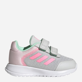 Buty sportowe dziecięce dla dziewczynki na rzepy Adidas Tensaur Run 2.0 HP6155 27 Szare (4066746013113)