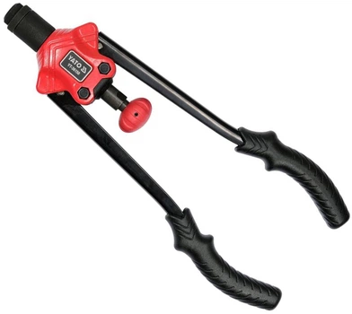 Nitownica dwuręczna YATO do nitonakrętek M4-M8 360 mm z głowicami i nitami, 46 elementów (YT-36150)