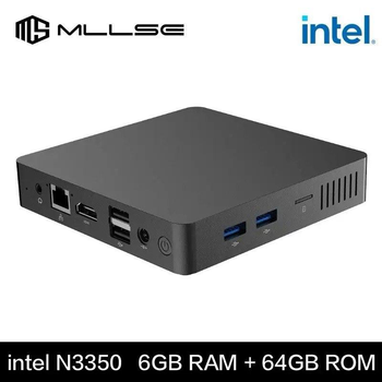 Мини ПК MLLSE M2 Mini PC Intel N3350 6GB RAM 64GB ROM Windows 10