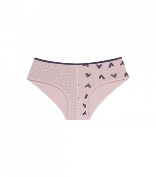 Подростковые трусы слипы для девочки с рисунком - Donella - 502204 - 152-158 см - Персиковый
