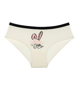 Труси сліпи ля дівчинки з малюнком - Donella - 5071922RT - 158-164 см - Молочний (Happy Easter)