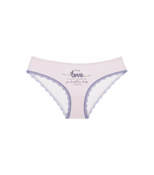 Подростковые трусы слипы для девочки с принтом LOVE - Donella - 518023 - 158-164 см - Светло-розовый