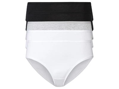 Трусики-слип набор 5 шт. хлопковые для женщины Esmara LYCRA® 461353 M черный, белый
