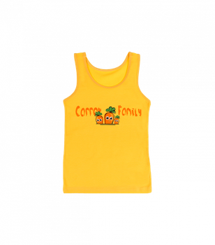 Детская майка на&nbsp;широких&nbsp;бретельках - Donella - 4971HV - 146-152 см - Желтый Carrot Family