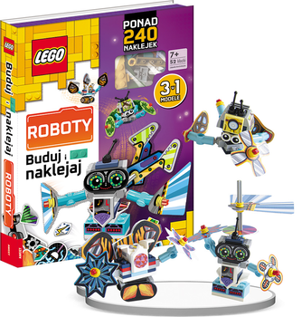 Zestaw książek LEGO. Buduj i naklejaj: Roboty - LEGO Books (9788325340896)