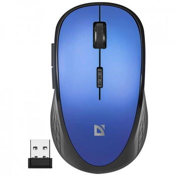Мышка беспроводная DEFENDER Aero MM-755 |USB/5 кнопок/1800 DPI| Синий