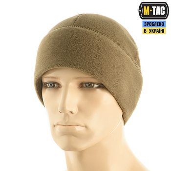 Шапка флис XL with Watch Slimtex Premium Olive M-Tac Dark Cap (250г/м2)