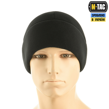 Шапка фліс with Watch Slimtex S M-Tac Cap Black (250г/м2)