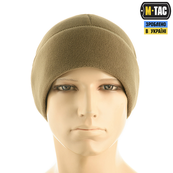 Шапка флис XL with Watch Slimtex Premium Olive M-Tac Dark Cap (250г/м2)