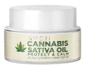 Krem do twarzy Avon Cannabis Sativa Oil 50 ml (5059018074249)