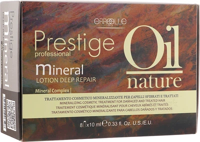 Ампули для лікування пошкодженого волосся - Erreelle Italia Prestige Oil Nature Mineral 8x10ml (998860-71572)