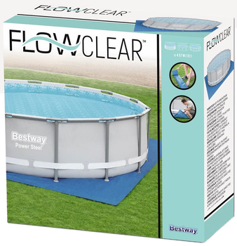 Ґрунтова тканина для басейну Bestway Flowclear 488 x 488 см (6942138918212)