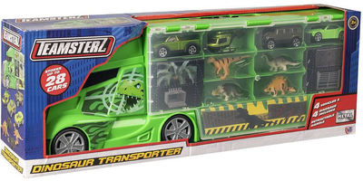 Transporter samochodów HTI Teamsterz Dinosaur z samochodami i akcesoriami (5050841710311)