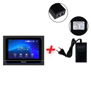 Відеодомофон SIP 7" Akuvox X933W Black на Android з Wi-Fi та Bluetooth + Подарунок PoE інжектор SEVEN P-734s