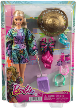Lalka z akcesoriami Mattel Barbie Holiday Fun Summer 29 cm (0194735052608)