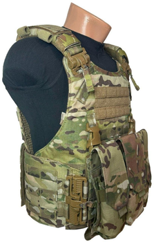 Плитоноска Warrior Assault Systems Quad Release Carrier (multicam) (р.L) з підсумками АК 7,62 (3З)