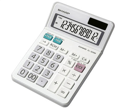 Калькулятор Sharp Desktop Elsimate White (SH-EL320WB)