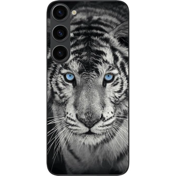 Чехол силиконовый SMTT для Samsung Galaxy S23 с картинкой Белый тигр